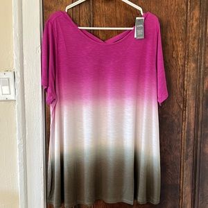 Lane Brant ombre swing top. Size 18/20.